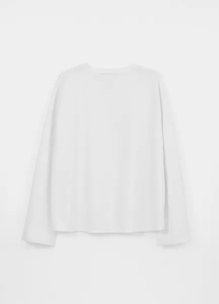 Boxy Long Sleeve T-Shirt Femme T-Shirts Vagabond Blanc Textile