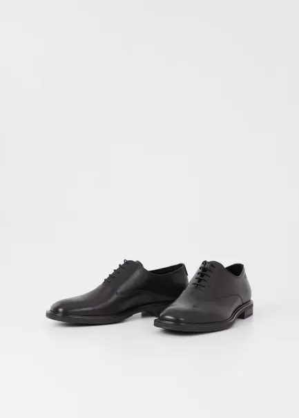 Andrew Chaussures Noir Cuir Homme Vagabond Chaussures Basses