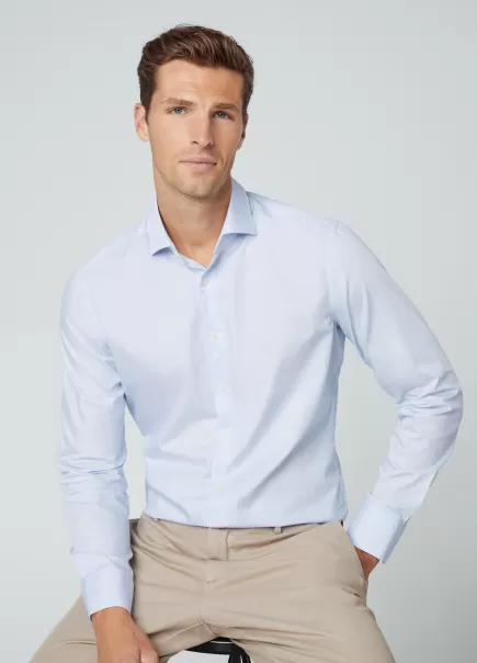 Hackett London Homme Collection Chemise À Rayures Coupe Slim Blue/White Chemises