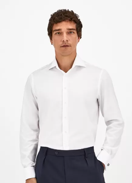 Chemises Tarif Homme Chemise En Coton Coupe Classique White Hackett London