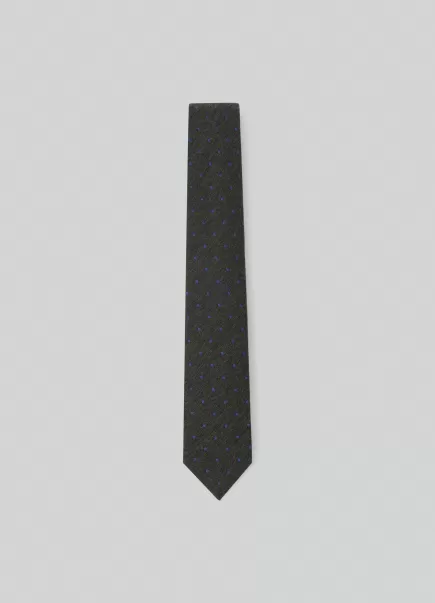 Cravates Et Pochettes Hackett London Cravate À Imprimé Pois En Coton Homme Qualité Exceptionnelle Green