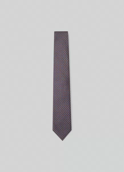 Qualité Reconnue Hackett London Homme Cravate À Imprimé Géométrique Taupe Beige Cravates Et Pochettes