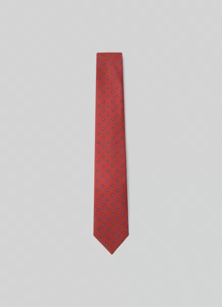 Red Hackett London Cravates Et Pochettes Cravate À Imprimé Floral En Soie Homme Qualité Standard