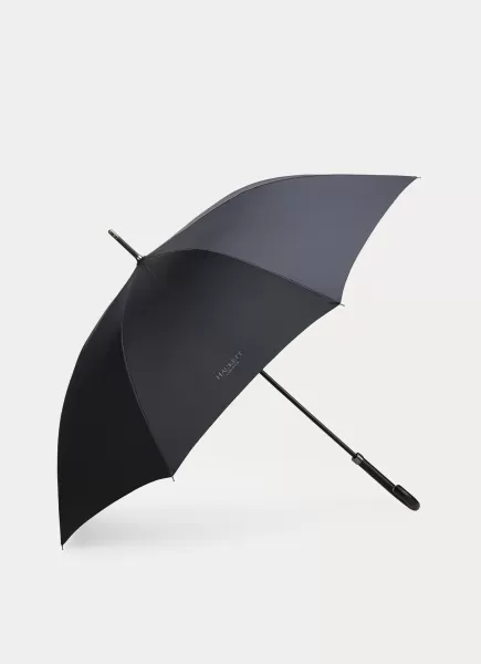 Black Homme Parapluie Avec Poignée En Bois Hackett London Parapluies Esthétique